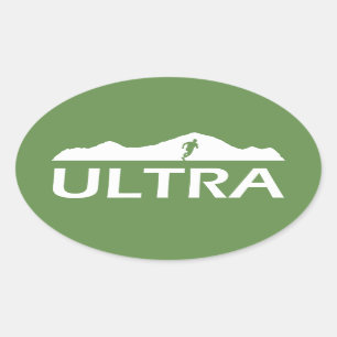 Pegatina Ovalada Ultra en ejecución