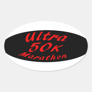 Pegatina Ovalada ultra maratón 50K
