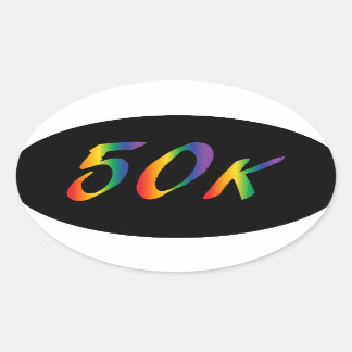 Pegatina Ovalada Ultra Maratón de 50K