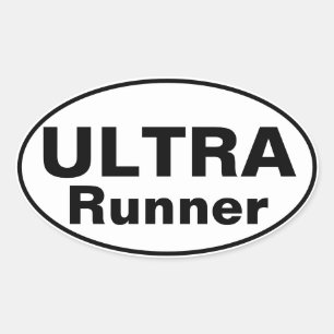 Pegatina Ovalada Ultra Runner