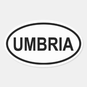 PEGATINA OVALADA UMBRIA