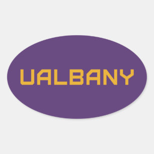 Pegatina Ovalada Universidad de Albany Wordmark