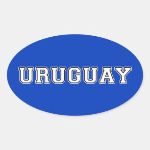 Pegatina Ovalada Uruguay