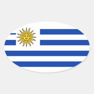 Pegatina Ovalada uruguayo