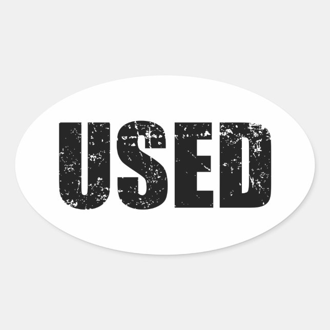 PEGATINA OVALADA USADO (Anverso)