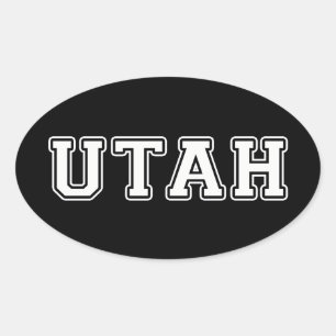 Pegatina Ovalada Utah