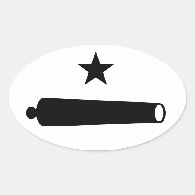 Pegatina Ovalada Ven y tómalo con el logotipo (TX) (Anverso)