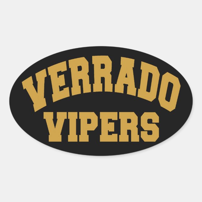 Pegatina Ovalada Verrado Vipers (Anverso)
