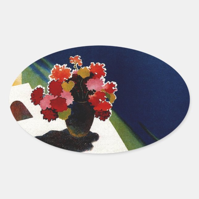 Pegatina Ovalada Viaje de Capri Italia (Anverso)