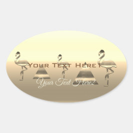 Pegatina Ovalada Vibe de temporada de vacaciones personalizada