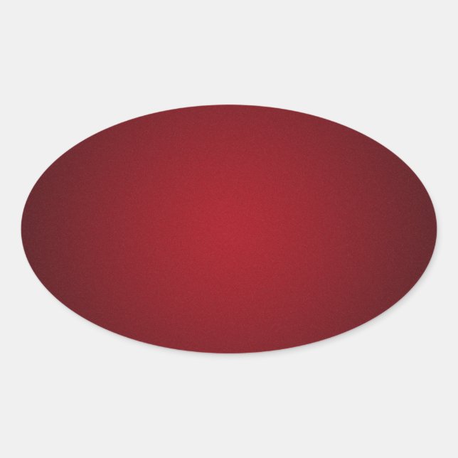 Pegatina Ovalada Viñeta gris rojo-negro (Anverso)