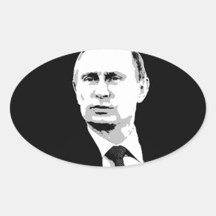 Pegatina Ovalada Vladímir Putin