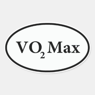 Pegatina Ovalada vo2 máx.