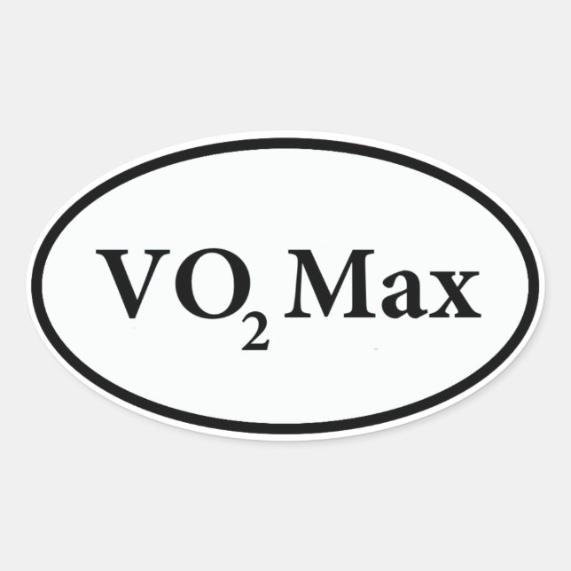 Pegatina Ovalada vo2 máx. (Anverso)