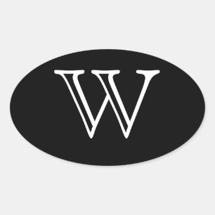 PEGATINA OVALADA W