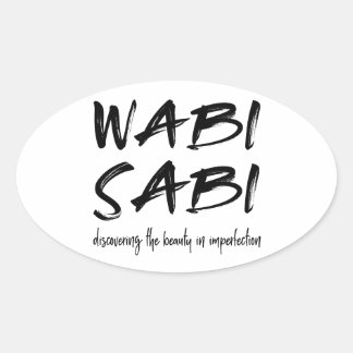 Pegatina Ovalada Wabi sabi