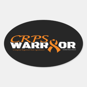 PEGATINA OVALADA WARRIOR...CRPS