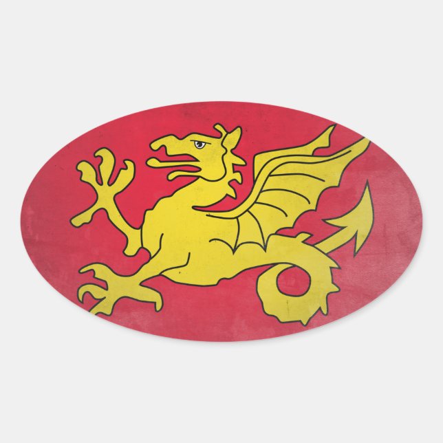 Pegatina Ovalada Wessex (Anverso)