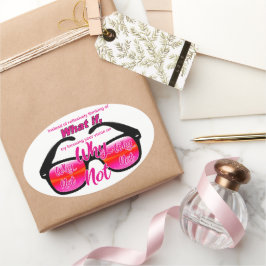 Pegatina Ovalada Whutz N Wize