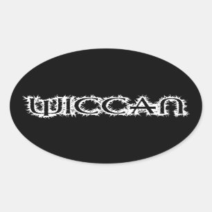 Pegatina Ovalada Wiccan