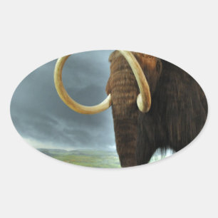 Pegatina Ovalada Wooly Mammoth Mod Destiny
