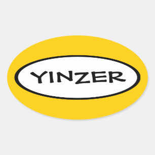 Pegatina Ovalada Yinzer