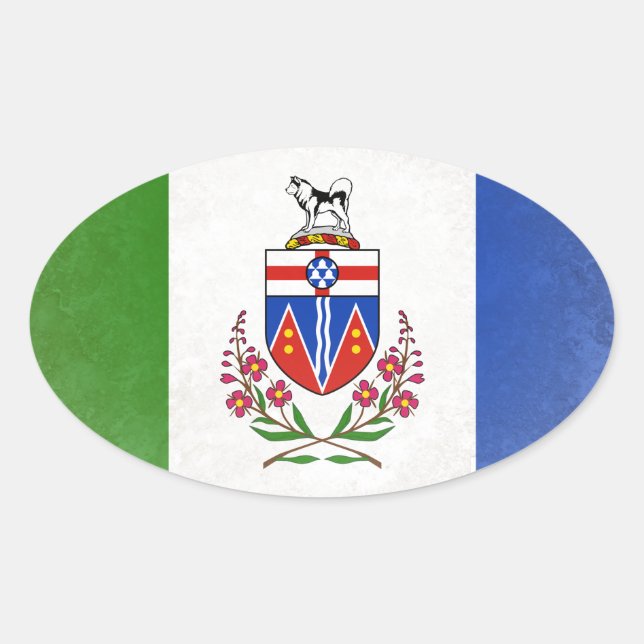 Pegatina Ovalada Yukón (Anverso)