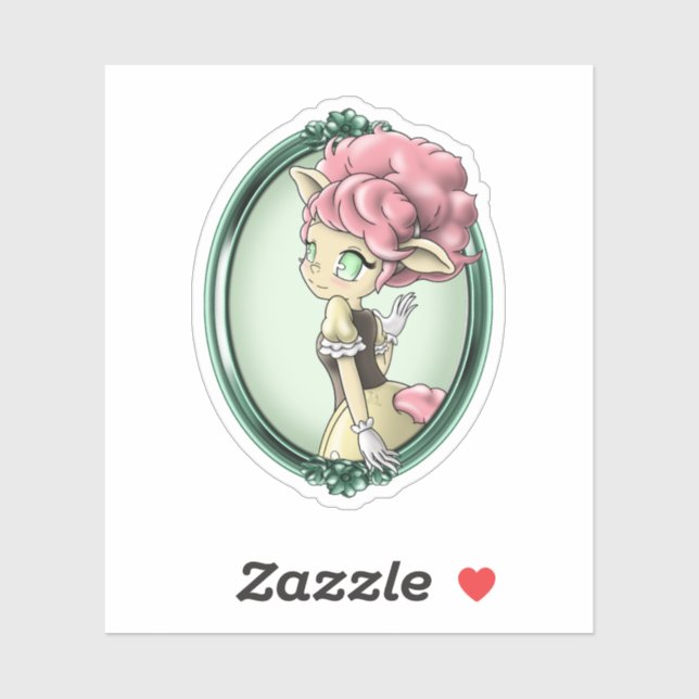 Pegatina Oveja (Hoja)