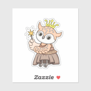 Pegatina Owl Princess