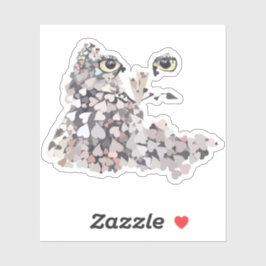 Pegatina Owl You My Heart