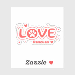 Pegatina OWRAssist Love Rescues