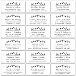 Pegatina Pacific Mountain Large Boda Guest Address