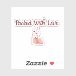 Pegatina Packed With Love Sticker - Small Business label
