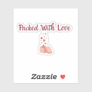 Pegatina Packed With Love Sticker - Small Business label