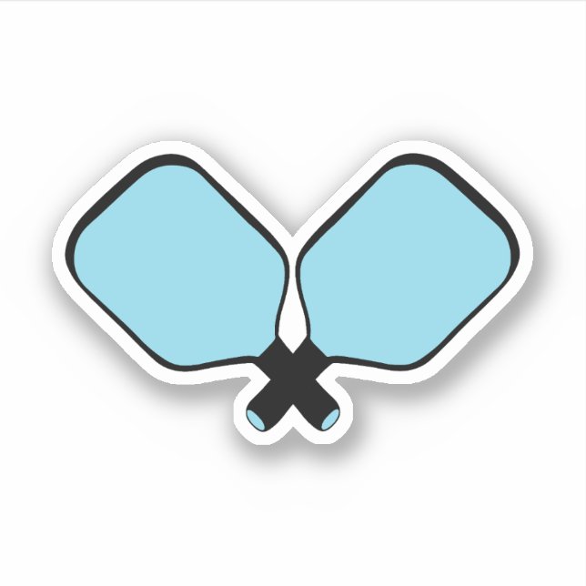 Pegatina Paddle Blue Pickleball (Anverso)