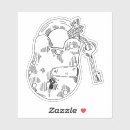 Pegatina Padlock