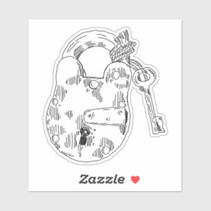Pegatina Padlock