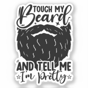 Pegatina Padre de Guay Toca Mi Barba Cumpleaños Padre Con C