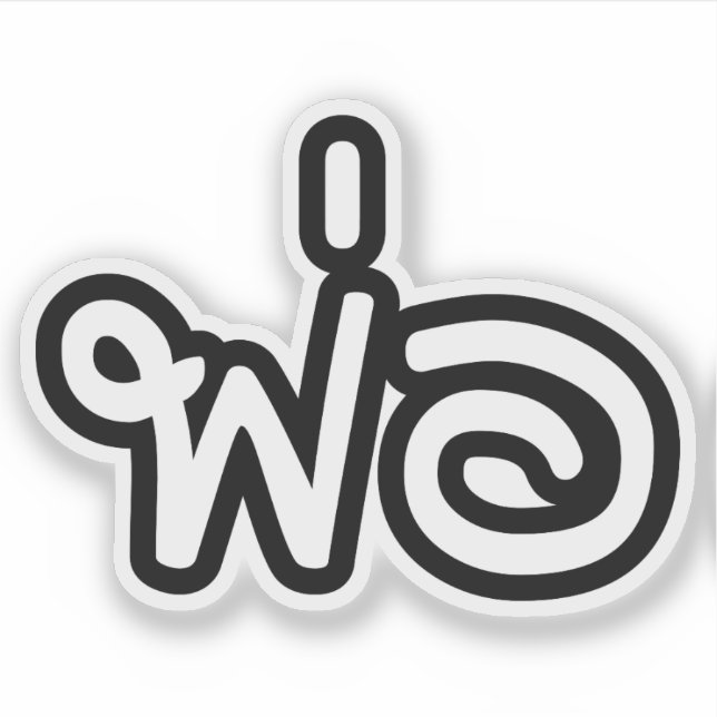 Pegatina Padre tailandés - พ่ อ / Phaw - Guión del idioma t (Anverso)