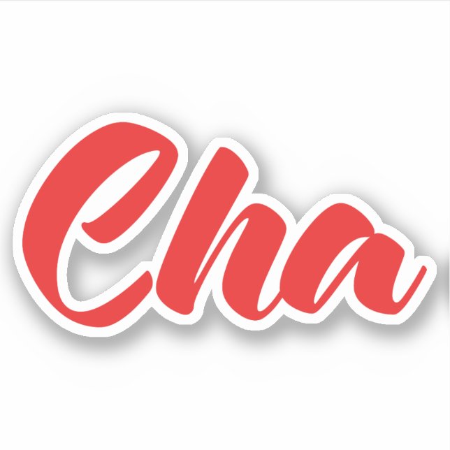 Pegatina Padre vietnamita - Lenguaje Cha ~ Tien Viene (Anverso)