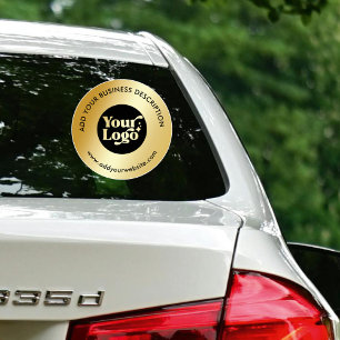 Pegatina Página web del logotipo comercial de Faux Gold