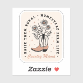 Pegatina País mamá mamá hogar granja vida estética