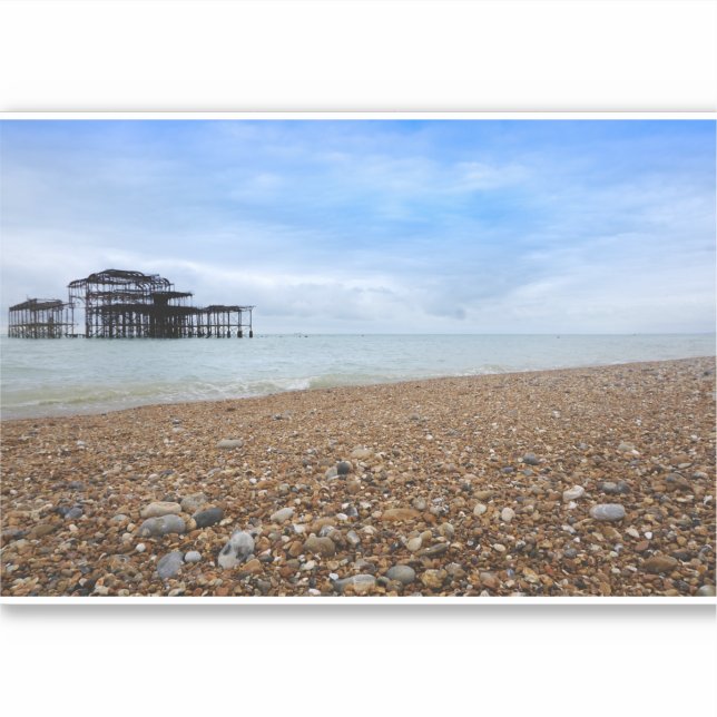 Pegatina Paisaje de Brighton West Pier (Anverso)