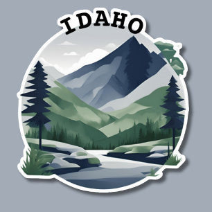 Pegatina Paisaje de Serene Idaho a prueba de agua