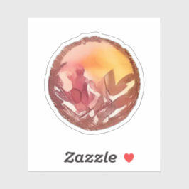 Pegatina Paisaje flojo