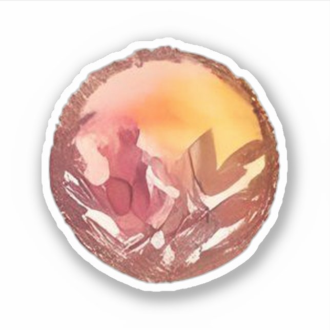 Pegatina Paisaje flojo (Anverso)