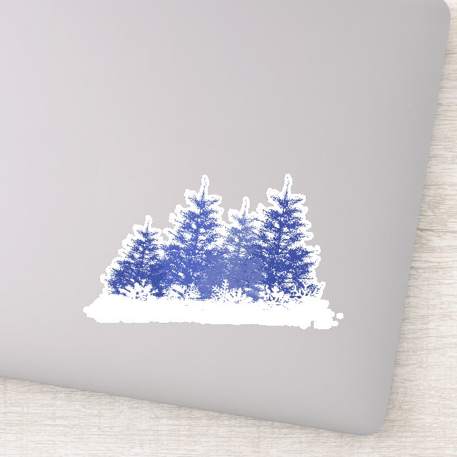 Pegatina Paisaje invernal (Detalle)