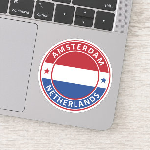 Pegatina Países Bajos, Amsterdam