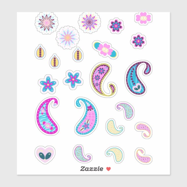 Pegatina Paisley Pack de los 90 (Hoja)