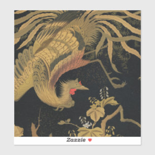 Pegatina Pájaro Audsley Mítico Howo: Fénix Japonés de 1884